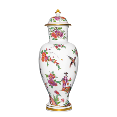 Vase "Chinoserien", Chinoserien nach Stadler, H 39,5 cm