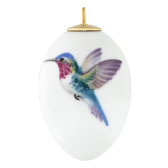 Osterei, Kolibri, bunt, links, H 5 cm