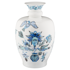 Vase, Blue Dance, Olaf Hajek, H 40 cm