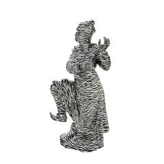 Japaner, tanzend, Meissen Atelier,Zebra Look, Lim., H 15,5 cm