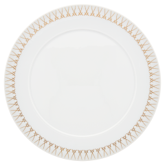 Platzteller, Form "No 41", Swords Luxury Gold, Schwerterkante, Ø 33 cm