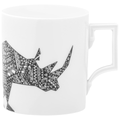 Henkelbecher, Hugo Boss,The Big Five "Rhino", Form "Berlin", V 0,25 l