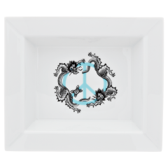 Vide-poche mittel, "Peace", türkis, 16 x 13,5 cm