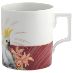 Henkelbecher, "The MEISSEN Mug Collection", "Pink Cockatoo", Form "Berlin", V 0,25 l