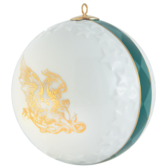 Ball, embossed stars, Winged Lioness, Ø 7 cm