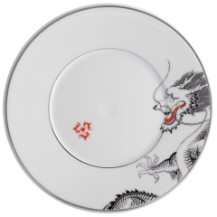 Bread- and Butter Plate, Shape "Vitruv", Fortune Dragon, Ø 18 cm