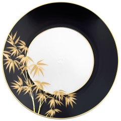 Dinner Plate, small, Shape "MEISSEN® Cosmopolitan", "Golden Bamboo", Ø 24 cm