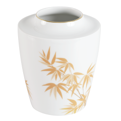 Vase, small, Shape "MEISSEN® Cosmopolitan", "Golden Bamboo", H 13,5 cm