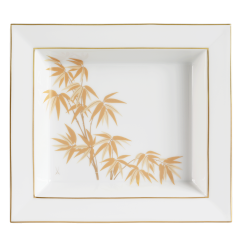Vide-Poche, large, "Golden Bamboo", 21 x 18,5 cm