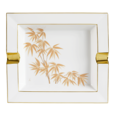 Ashtray, "Golden Bamboo", 21 x 18,5 cm