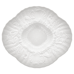 Gourmet Plate, Shape "Swan Service", bisque white, L 29,5 cm