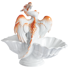 Drachen auf Schale, Lim. 25, H 21 cm