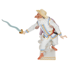 Coviello komplett, Bunt und gold staffiert, H 18 cm