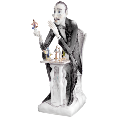 Collector, Coloured with gold, H 36 cm