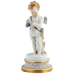 Love not war, Bunt und Gold staffiert; Nummerierung und Limitierung, H 21 cm