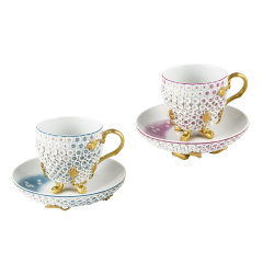 Schneeballblütenset in Pink und Blau, Lim. 25