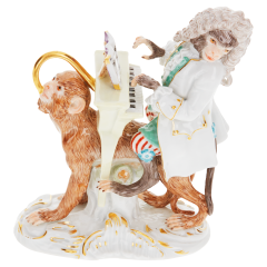 Monkey Orchestra Pianist, H 12,5 cm