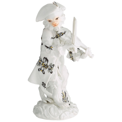 Monkey Orchestra Violinist, Court Dragon black, H 13,5 cm