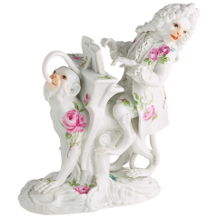 Monkey Orchestra Pianist, Purple Rose, H 12,5 cm