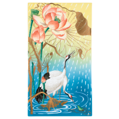 Four Seasons wall painting "Summer", lim. 15, 35 x 20 cm