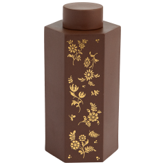 Dose, Goldener Garten, Böttgersteinzeug