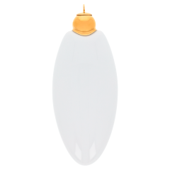 Baumschmuck Ellipse, Golddekoration (Glanzgold), H 9,5 cm