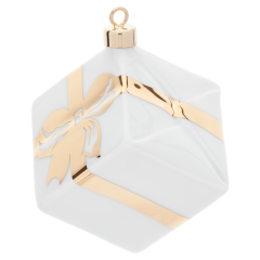 Päckchen, Schleife, Glanzgold, L 4,3 cm