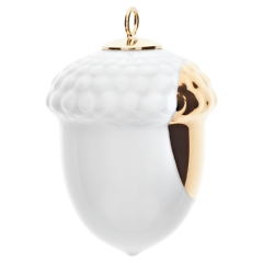 Eichel, Goldpunkt, H 4,4 cm