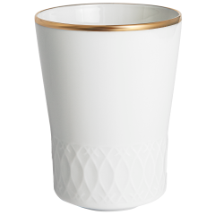 Champagnerbecher, Schwerterrelief, Glanzgold, leicht, H 10,5 cm