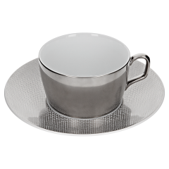 Kaffeetasse, Form "MEISSEN® Cosmopolitan", Mesh, platin, V 0,25 l