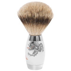 Mühle Edition Meissen, Rasierpinsel, Ming Drache mit Silvertip Fibre, H 12,8 cm 433 ED MEISSEN