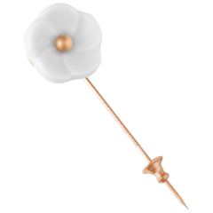 Pin 1739 Royal Blossom, Blossom size M, 925 Silver rose gold plated