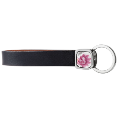 Schlüsselanhänger Ming-Drache Purpur, 925 Sterlingsilber