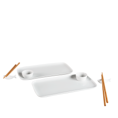 Sushi set 3, 8-pcs for 2 person, Nova, Cosmopolitan, white