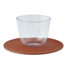 Espressotasse, LOBMEYR, "Alpha light blue", Böttgersteinzeug, V 0,1 l