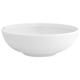 Nudelschale, gro ß, Form "Wellenspiel Relief", Weiß, Ø 20,5 cm