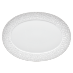 Platte, oval, Royal Blossom, Weiß, Form "No 41", L 36 cm