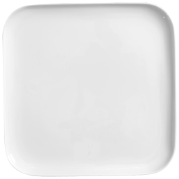 Vorspeise- und Dessertteller, Form "Nova", Weiß, 21 x 21 cm