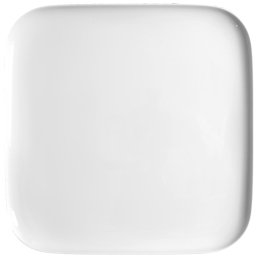 Speiseteller, klein, Form "Nova", Weiß, 26 x 26 cm