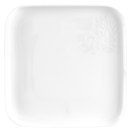Brotteller, Form "Nova Relief", Weiß, 16 x 16 cm