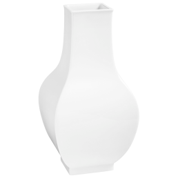 Vase, Weiß, H 25,5 cm