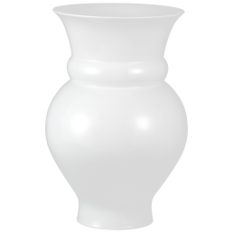 Vase, white, H 46 cm