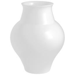 Vase, white, H 44 cm