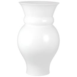 Vase, white, H 57 cm