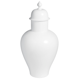 Vase, white, H 46 cm