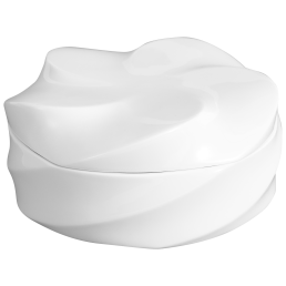 Dose, "Twist", Weiß, Ø 16,5 cm