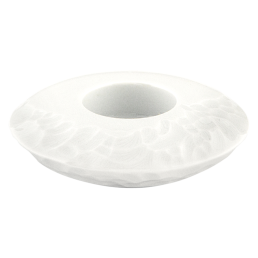 Teelichthalter, Faustkeilserie, Weiß, Ø 10,5 cm