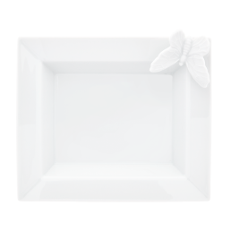 Vide-Poche, "Butterfly Collection", small, white, 16 x 13,5 cm