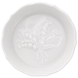 Bowl, Lily of the valley, white, Ø 8 cm