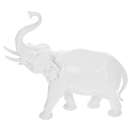Elefant, Weiß, H 19 cm